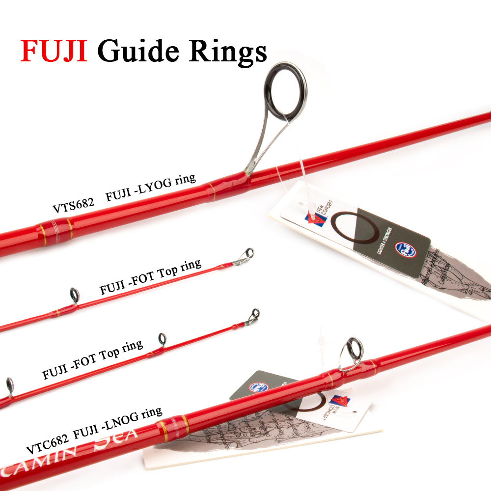 KUYING VITAMIN SEA 1.5 Sections 2.04m 6'8" Casting Spinning Carbon Lure Fishing Slow Jigging Rod Stick Jig Cane Max 180g Lure