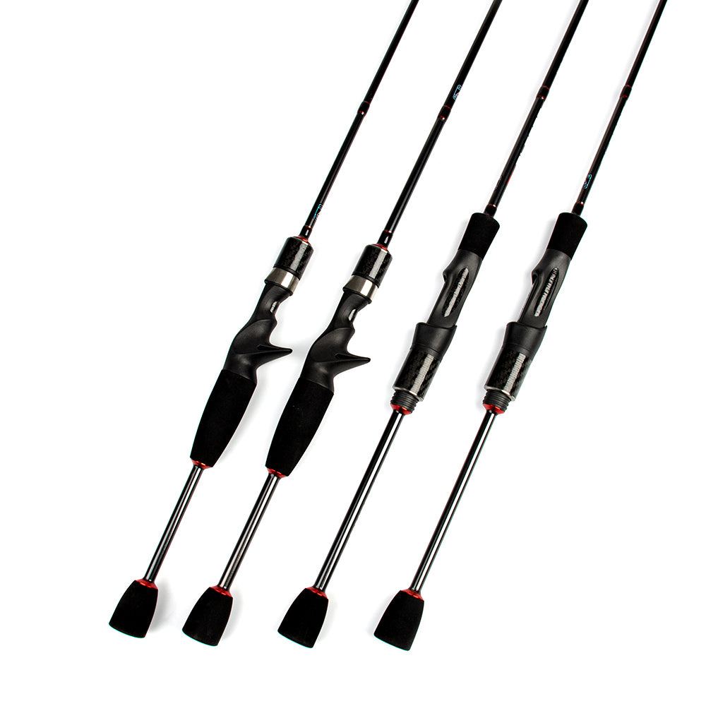 KUYING EXPLORER 5'6'' 1.68m 6'0'' 1.8m 1-8g Lure Ultra Light UL Solid Trout Fishing Rod Pole Spinning Casting Cane Carbon Fiber