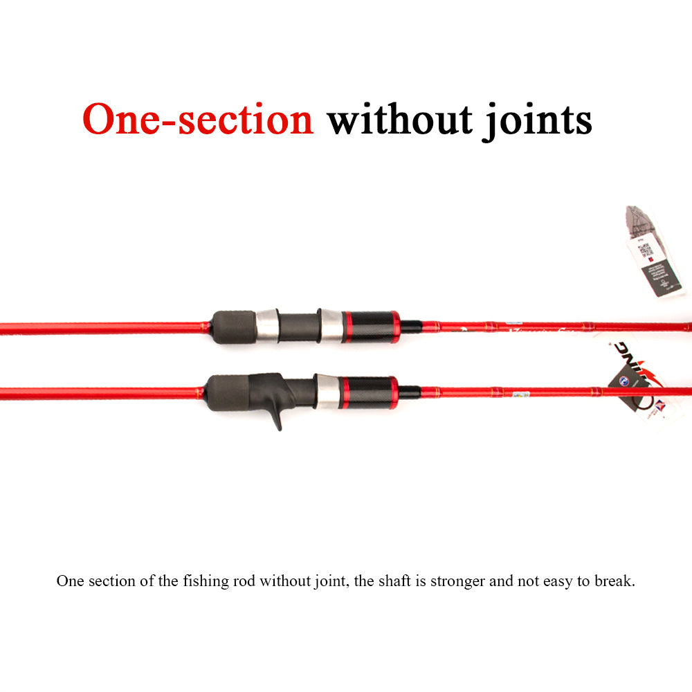 KUYING VITAMIN SEA 1 Section 2.04m 6'8" Slow Jigging Carbon Spinning Casting Lure Fishing Rod Stick Cane FUJI Pole Helical Rings