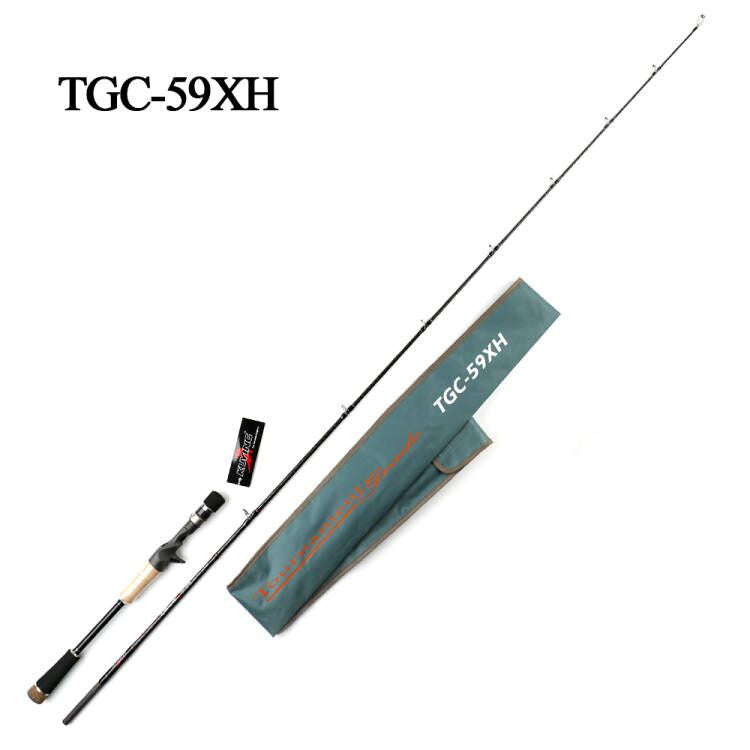 KUYING Tournament 5'9'' 1.77m 7'2'' 2.16m 1.5 Sections Super Hard XH Carbon Casting Fishing Rod Medium Fast Action Fish Pole For Snakehead Pike