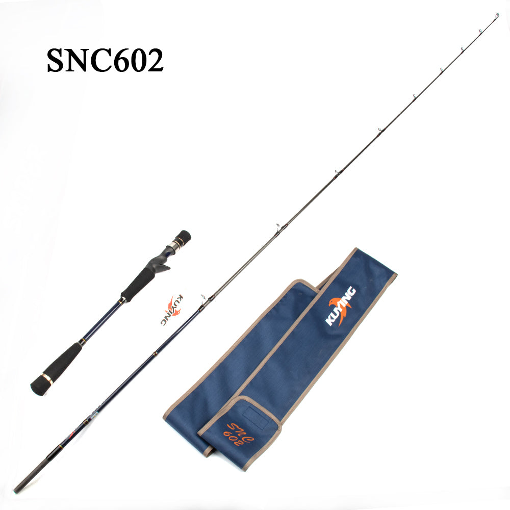 KUYING Sniper 6'0'' 1.8m 6'4'' 1.92m Light Slow Jigging Rod Casting Spinning Lure Sea Fishing Cane Pole 1.5 Sections Carbon