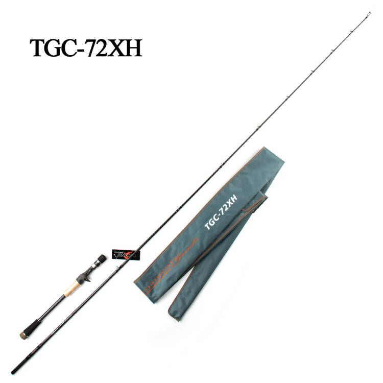 KUYING Tournament 5'9'' 1.77m 7'2'' 2.16m 1.5 Sections Super Hard XH Carbon Casting Fishing Rod Medium Fast Action Fish Pole For Snakehead Pike