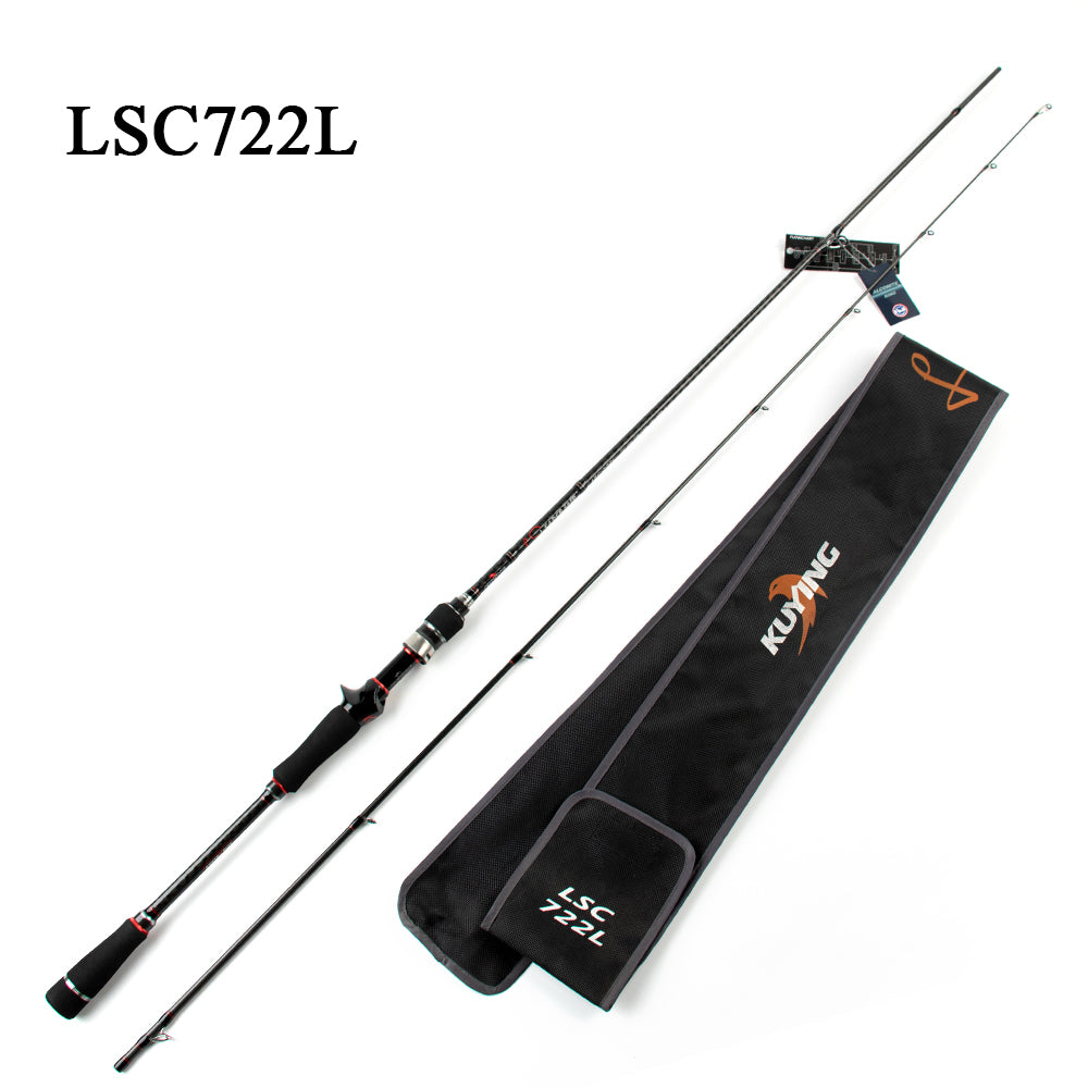 KUYING Leadership Spinning Casting Lure Fishing Rod 2.16m 2.28m 2.4m 2.58m Pole Stick Carbon Cane Medium Fast Universal