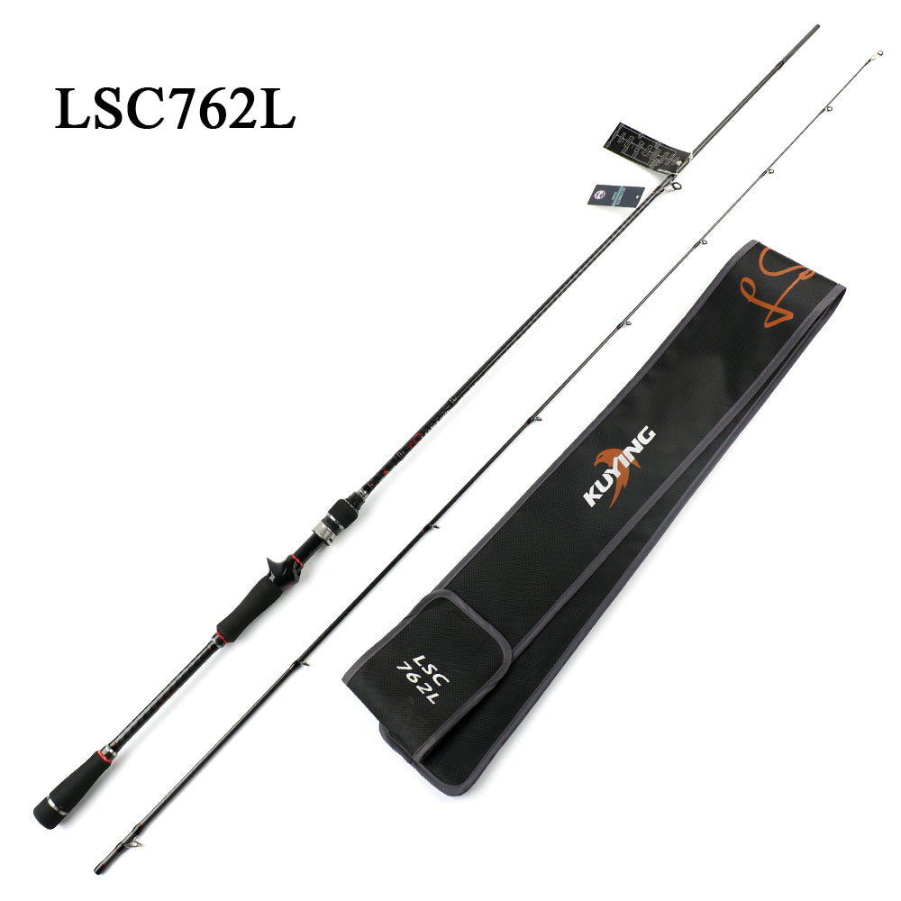 KUYING Leadership Spinning Casting Lure Fishing Rod 2.16m 2.28m 2.4m 2.58m Pole Stick Carbon Cane Medium Fast Universal