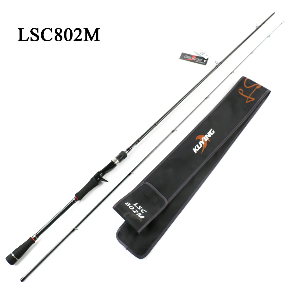 KUYING Leadership Spinning Casting Lure Fishing Rod 2.16m 2.28m 2.4m 2.58m Pole Stick Carbon Cane Medium Fast Universal