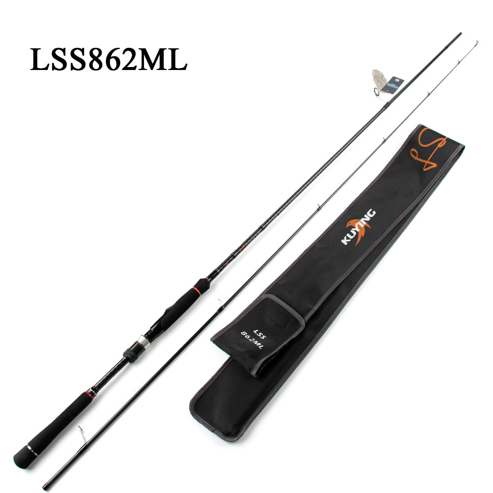 KUYING Leadership Spinning Casting Lure Fishing Rod 2.16m 2.28m 2.4m 2.58m Pole Stick Carbon Cane Medium Fast Universal