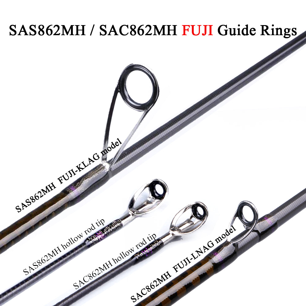 KUYING SUPERLITE Ajing 2.28m 7'6" 2.58m 8'6" Spinning Casting Fishing Lure Rod Stick Cane Pole Super Fast Action Bottom Water