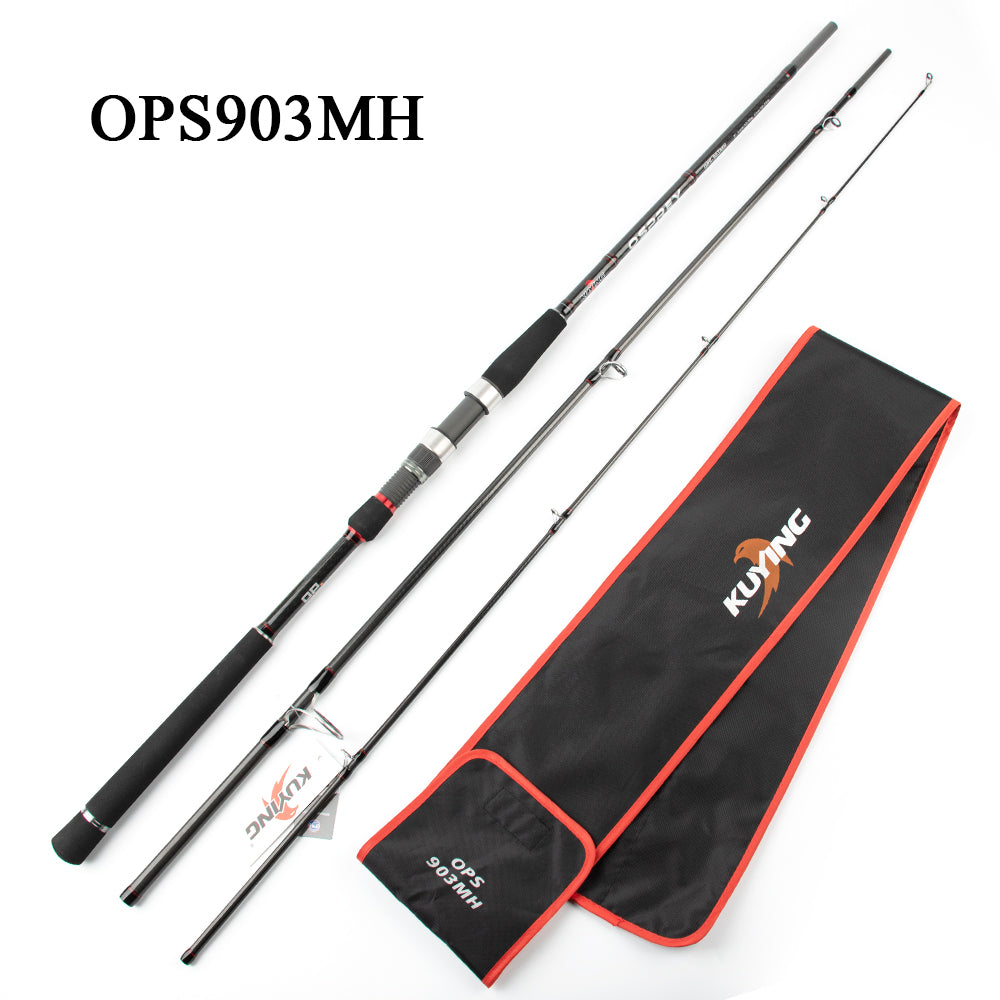 KUYING O-SPREY 10' 3m 9'0" 2.7m Lure MH Medium Hard Carbon Spinning Fishing Rod Pole FUJI Parts Seabass Bass Cane Medium Fast