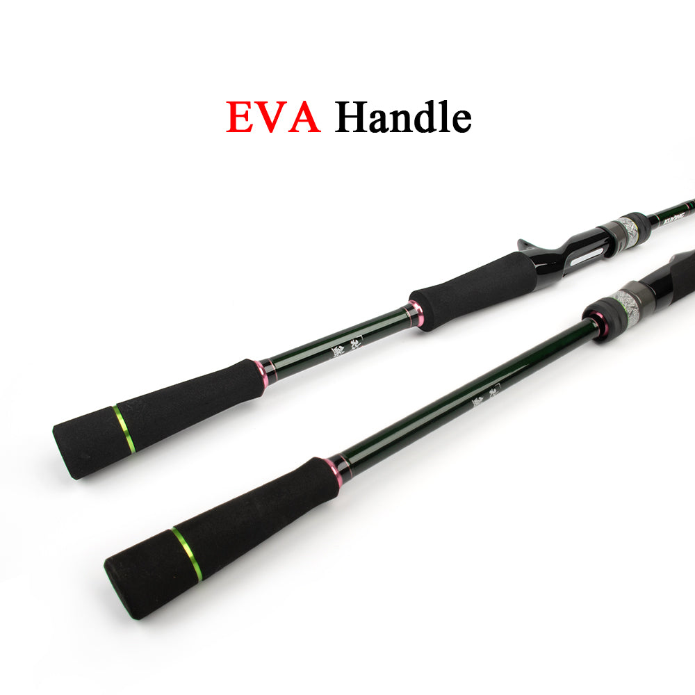 KUYING CULTER GAME 2.28m 2.37m  2.46m 2.49m 2.58m Spinning Casting Fishing Lure Rod Fish Cane Stick Pole Carbon Medium light hard