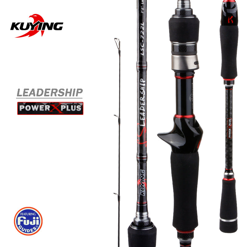 KUYING Leadership Spinning Casting Lure Fishing Rod 2.16m 2.28m 2.4m 2.58m Pole Stick Carbon Cane Medium Fast Universal