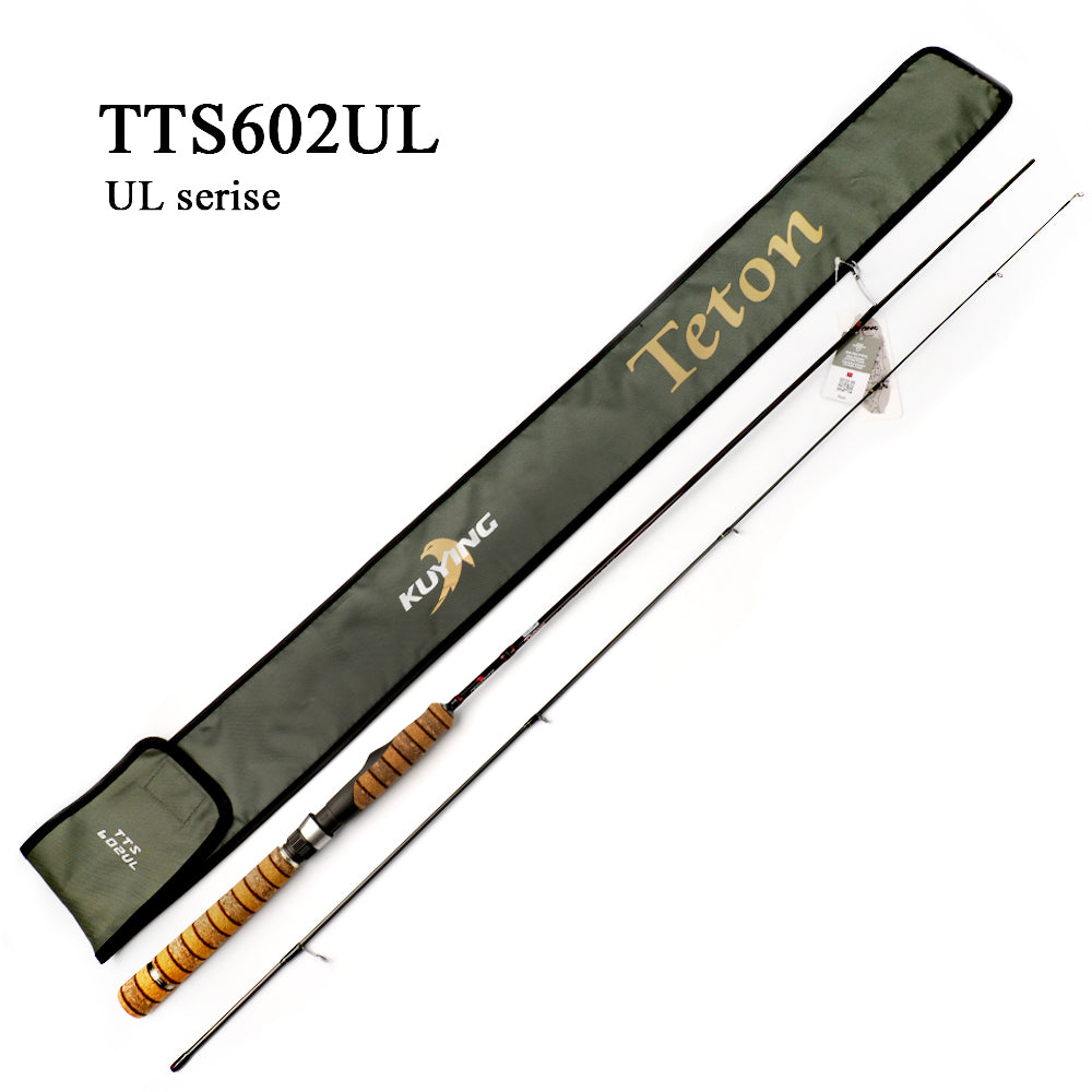 KUYING Teton UL Ultra-light Soft Fishing Rod 1.8m 1.9m 1.92m Lure Carbon Casting Spinning Cane Pole FUJI Medium Action FUJI Part