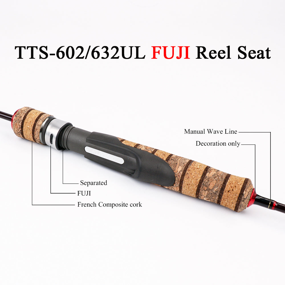 KUYING Teton UL Ultra-light Soft Fishing Rod 1.8m 1.9m 1.92m Lure Carbon Casting Spinning Cane Pole FUJI Medium Action FUJI Part