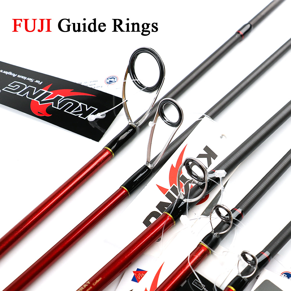 KUYING Freestyle Walker 1.95m Fishing Lure Rod Cane Super Hard XH Carbon Casting Pole Stick 1.5 Sections For Big fish Fast Action