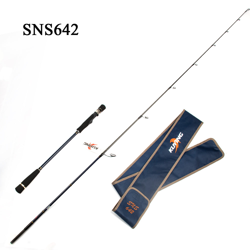 KUYING Sniper 6'0'' 1.8m 6'4'' 1.92m Light Slow Jigging Rod Casting Spinning Lure Sea Fishing Cane Pole 1.5 Sections Carbon