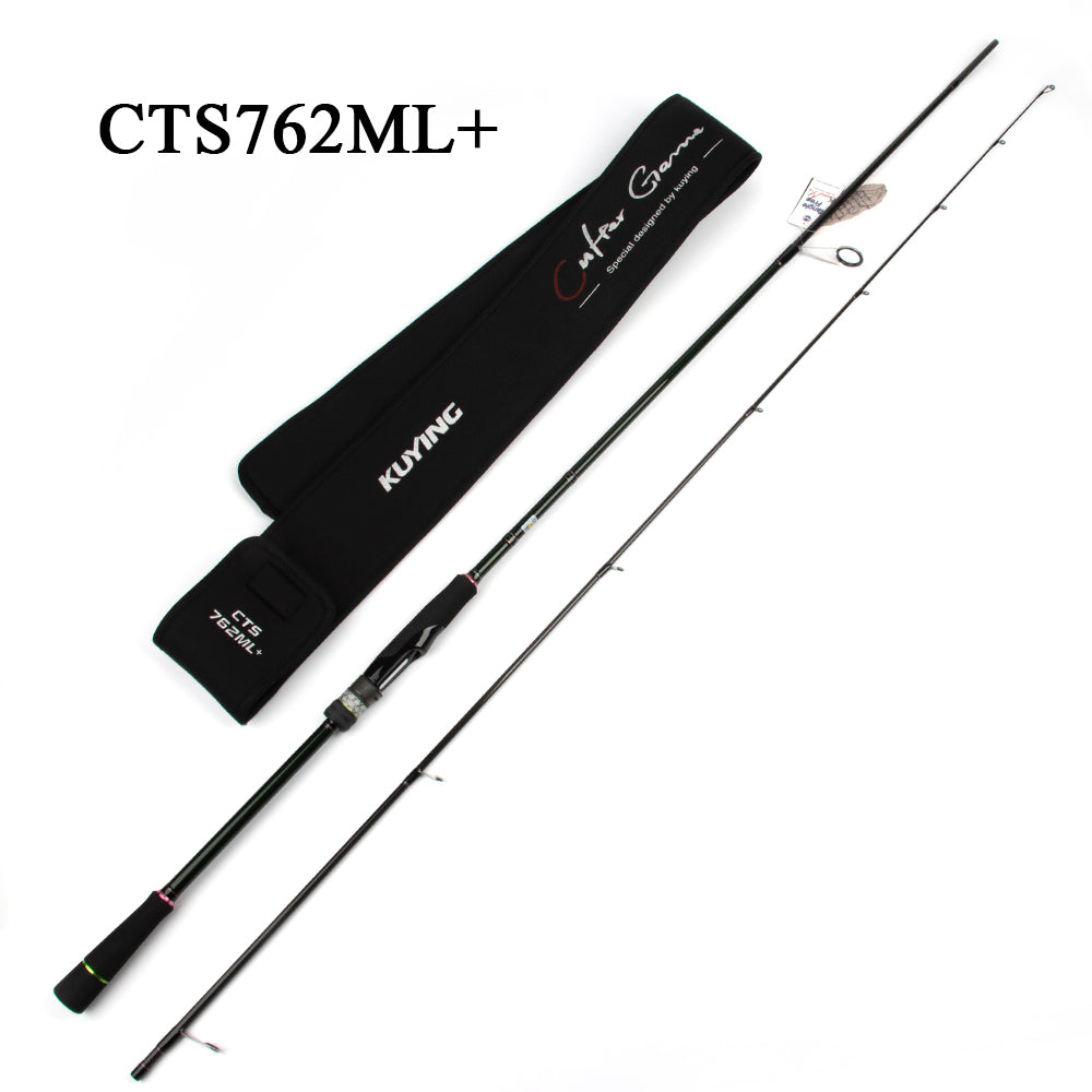 KUYING CULTER GAME 2.28m 2.37m  2.46m 2.49m 2.58m Spinning Casting Fishing Lure Rod Fish Cane Stick Pole Carbon Medium light hard